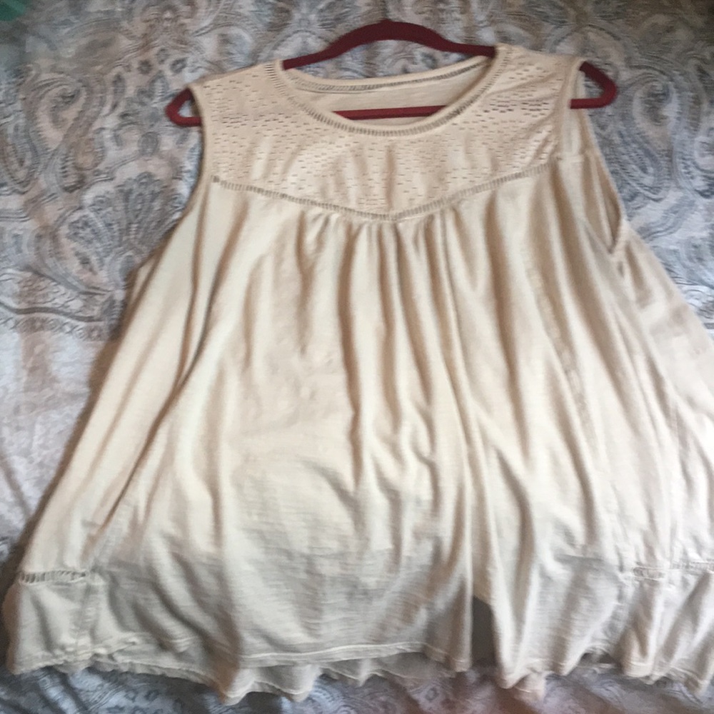 Cream Tank Top 2x